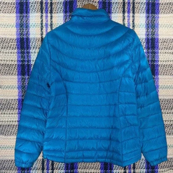 L.L.Bean Jacket Womens Small Blue Ultralight 850 DownTek Pertex Puffer Coat - Picture 2 of 8